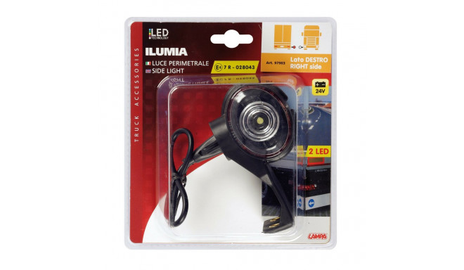 Gabariidituli ,2led valge/punane,24V,par