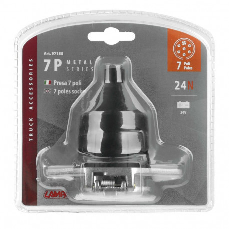 Pistikupesa metall, ema,7 otsikut 24N