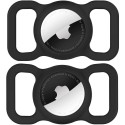 Apple AirTag Silicone Case for Dog or Cat Collar - Black