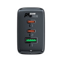 Acefast fast charger GaN (2x USB-C / USB-A) PPS / PD / QC4+ 65W white (A41)