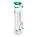 Hama Premium 4-Socket Surge Protector Strip 1.5m - White