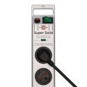 Brennenstuhl Super-Solid surge protector strip 8 sockets 2.5m 13.500A - silver