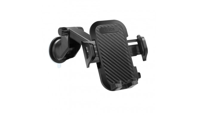 SBS TEHWSUPWIND smartphone holder telescopic with suction cup - black
