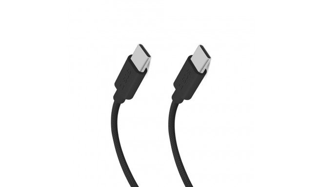 SBS TECABLETISSUETCK USB-C - USB-C 1.5m 60W braided cable - black