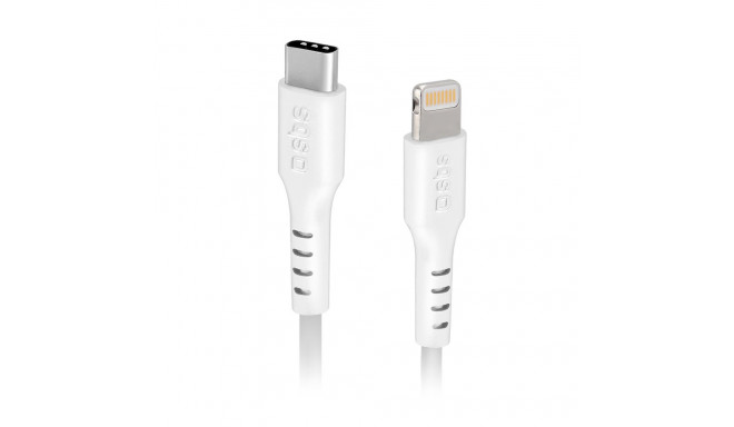 SBS TECABLELIGTC1W USB-C - Lightning Cable MFi Certified, 1m - White