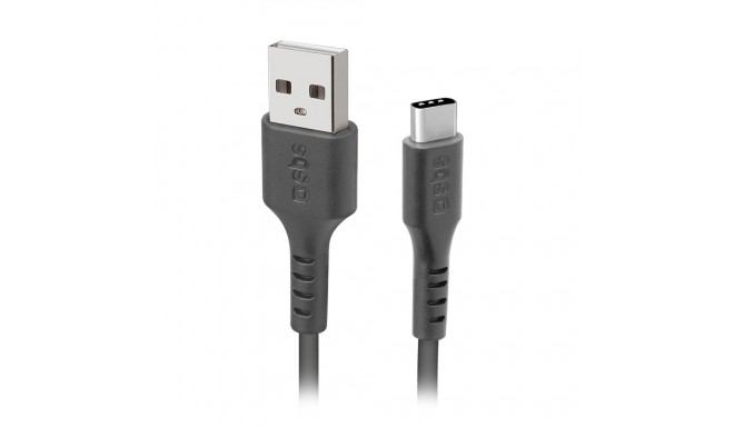SBS TECABLEMICROC15K USB-A - USB-C Cable 1.5m - Black