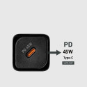 SBS TETRGAN1C45W 45W GaN USB-C Wall Charger with Power Delivery - Black
