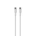 Puro Soft USB-C - USB-C 60W 1.5m silicone cable - white