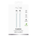 Puro Fabrik USB-C - USB-C Cable 1.5m 60W 480mbps - Blue
