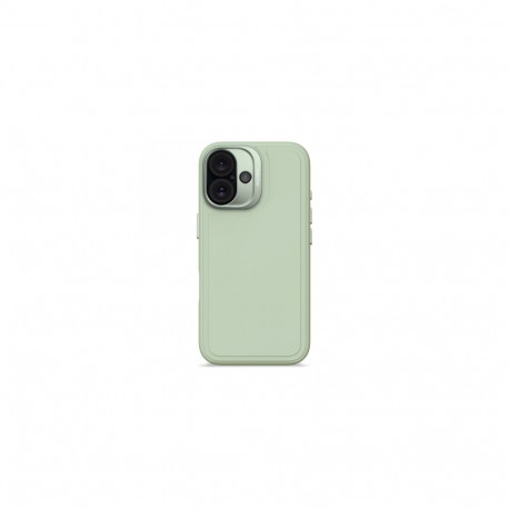 Decoded AntiMicrobial Silicone Stacks Backcover Case with MagSafe for iPhone 16 - Green