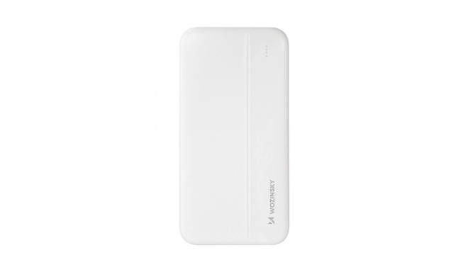 Wozinsky akupank 10000mAh Li-Po 2xUSB, valge (WPBWE1)