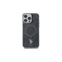 US Polo IML Ring MagSafe Case for iPhone 16 Pro Max - Black