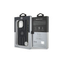 Mercedes MB Double Layer Crossed Lines MagSafe iPhone 16 Pro Case - Black