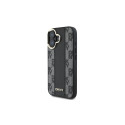 DKNY Checkered Pattern Magsafe iPhone 16 Plus Case - Black