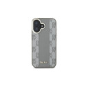 DKNY Checkered Pattern Magsafe iPhone 16 Case - Beige