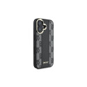 DKNY Checkered Pattern Magsafe iPhone 16 Plus Case - Black