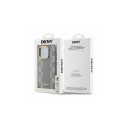 DKNY Leather Checkered Mono Pattern MagSafe iPhone 15 Pro Max Case - Beige
