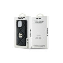 DKNY Quilted Stack Logo iPhone 16 Pro Case - Black