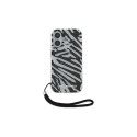 Karl Lagerfeld IML Zebra Pattern & Cord iPhone 16 Case - Black