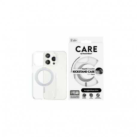 CARE by PanzerGlass Kickstand Case MagSafe for iPhone 15 Pro - silver