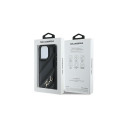Karl Lagerfeld Diagonal Quilted Script case for iPhone 15 Pro - black