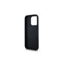 DKNY Leather Checkered Mono Pattern MagSafe iPhone 15 Pro Max Case - Black