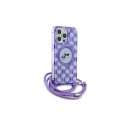 Karl Lagerfeld IML Crossbody Monogram Karl & Choupette Head MagSafe case for iPhone 15 Pro - pur