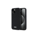 DKNY 3D Rubber Repeat Pattern case for iPhone 15 Plus - black