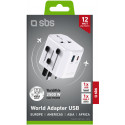 SBS reisiadapter 2500W Europe/USA/Asia