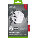 SBS reisiadapter 2500W EU/UK/US/AUS