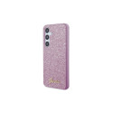 Guess Glitter Script case for Samsung Galaxy S24+ - purple