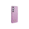Guess Glitter Script case for Samsung Galaxy S24+ - purple