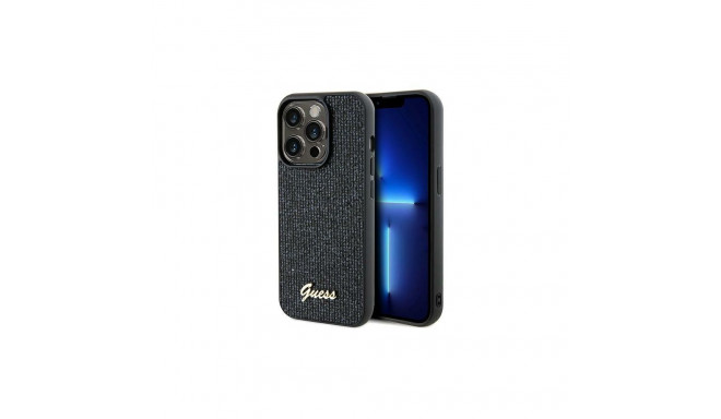 Guess Disco Metal Script case for iPhone 14 Pro - black
