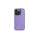 Guess Sequin Script Metal case for iPhone 14 Pro - purple