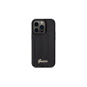 Guess Sequin Script Metal case for iPhone 14 Pro - black