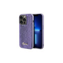 Guess Sequin Script Metal case for iPhone 13 Pro Max - purple