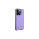 Guess Sequin Script Metal case for iPhone 13 Pro Max - purple