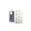 Guess Sequin Script Metal case for iPhone 13 Pro Max - purple