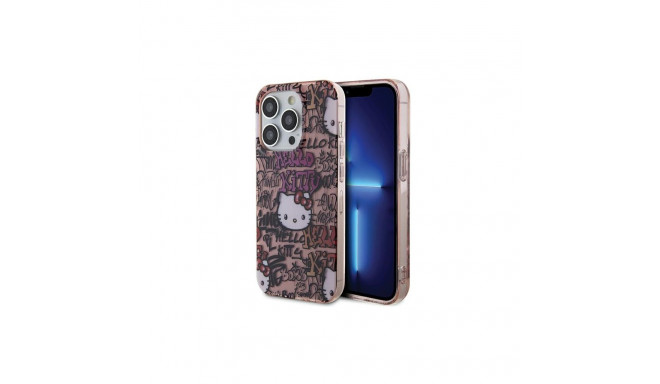 Hello Kitty IML Tags Graffiti case for iPhone 13 Pro Max - pink