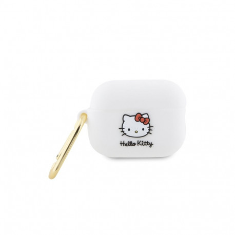 Hello Kitty Silicone 3D Kitty Head case for AirPods Pro 2 (2022/2023) - white