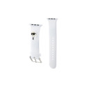 Karl Lagerfeld 3D Rubber Karl Head strap for Apple Watch 42/44/45/49mm - white