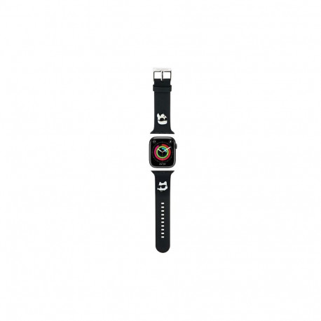 Karl Lagerfeld 3D Rubber Karl&Choupette Heads strap for Apple Watch 38/40/41mm - black
