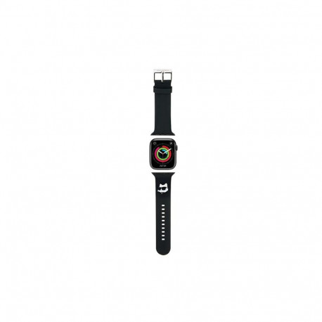 Karl Lagerfeld 3D Rubber Choupette Head Strap for Apple Watch 42/44/45/49mm - Black