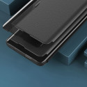 Eco Leather View Case case for Samsung Galaxy A14 with a flip stand black