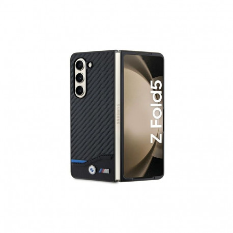 BMW Leather Carbon case for Samsung Galaxy Z Fold 5 - black