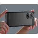Carbon Case case for Realme 10 Pro+ flexible silicone carbon cover black
