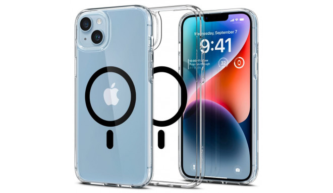 Spigen Ultra Hybrid Mag Case with MagSafe for iPhone 14 Plus - Clear Black
