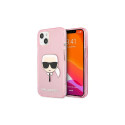 Karl Lagerfeld KLHCP13SKHTUGLP iPhone 13 mini 5,4" różowy/pink hardcase Glitter Karl's Head