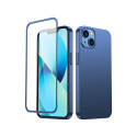 Joyroom 360 Full Case front and back cover for iPhone 13 + tempered glass screen protector blue (JR-