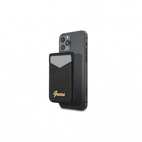 Guess Saffiano MagSafe Wallet - Black